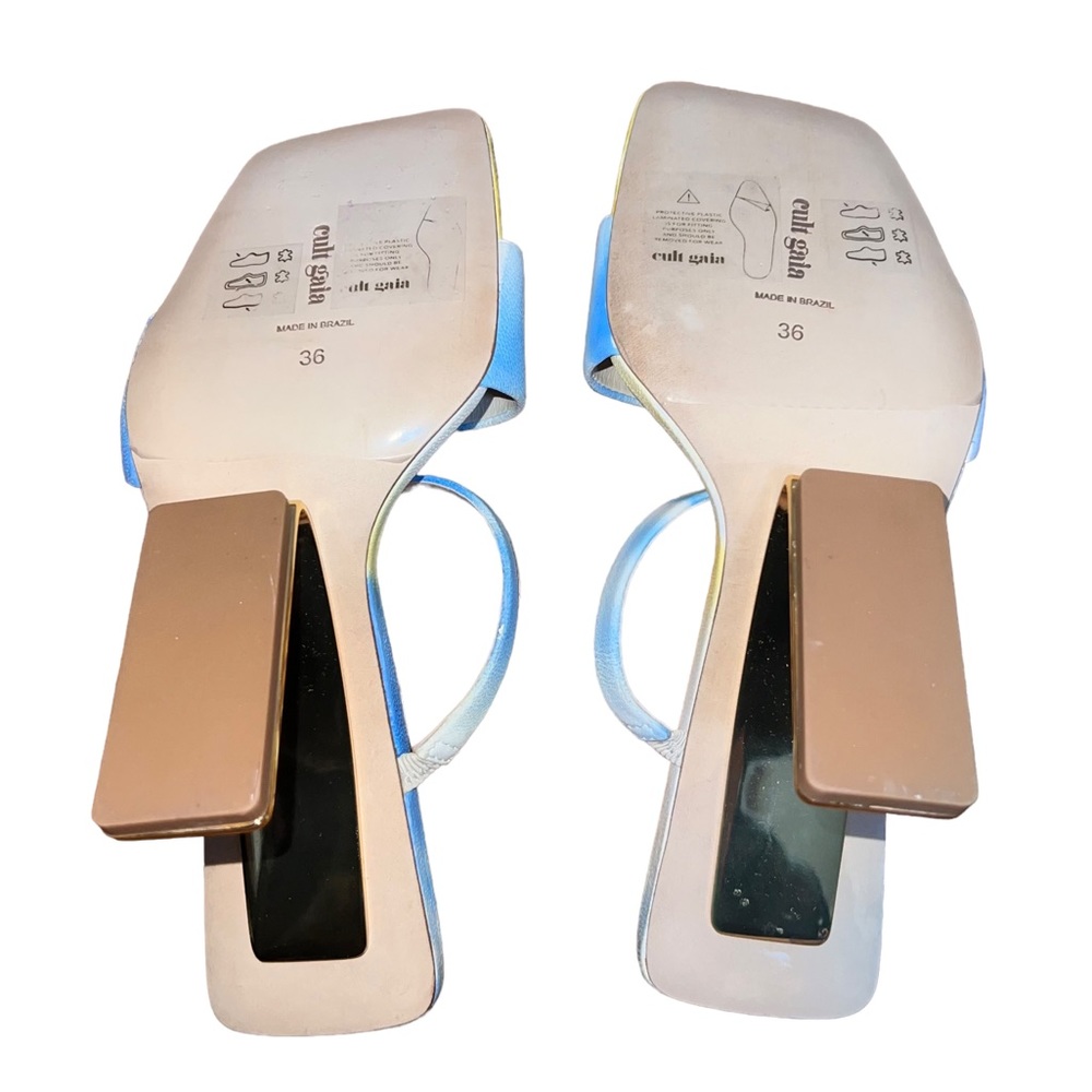 Cult Gaia Rene Sandal In Blue Multi - Picture 9 of 12